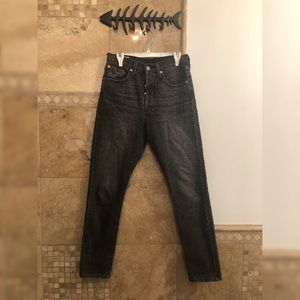 Levi’s 501 skinny 25” Black/Grey wash